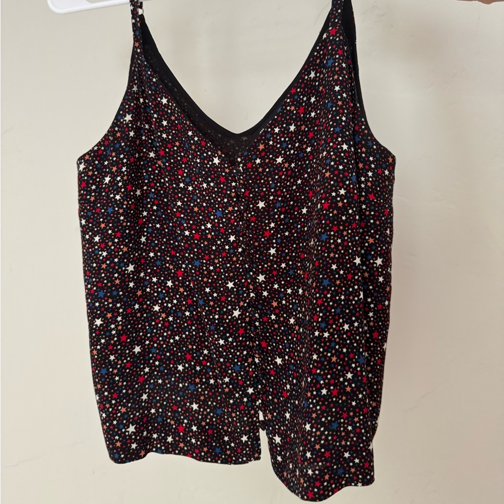 Madewell star tank button down